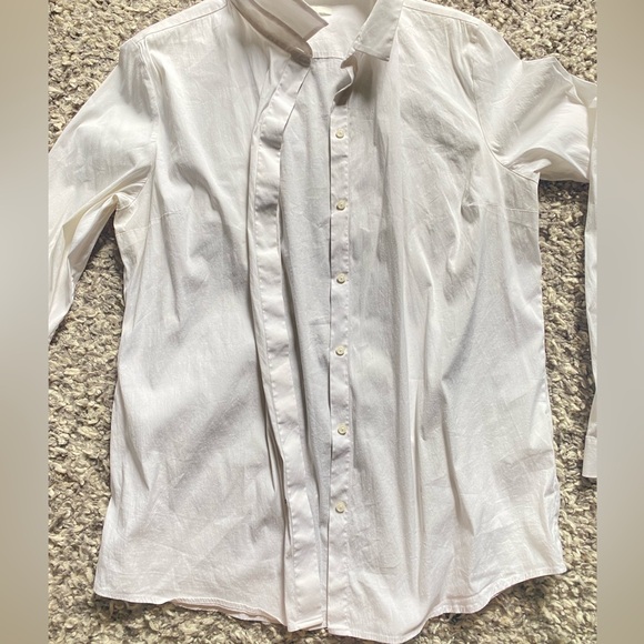 COS white cotton button up shirt - Picture 3 of 7